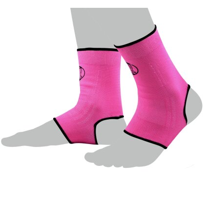 Fu&szlig;bandagen Ankle pink/schwarz XS