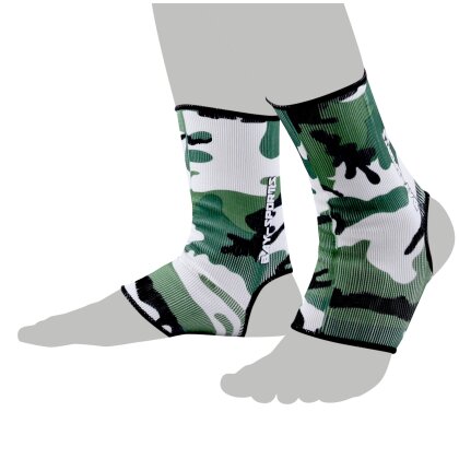 Camouflage Fußbandagen grün/schwarz