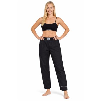Kampfsport ISRAELIX  Krav Maga Freestyle Hose schwarz Baumwolle 110 - 200