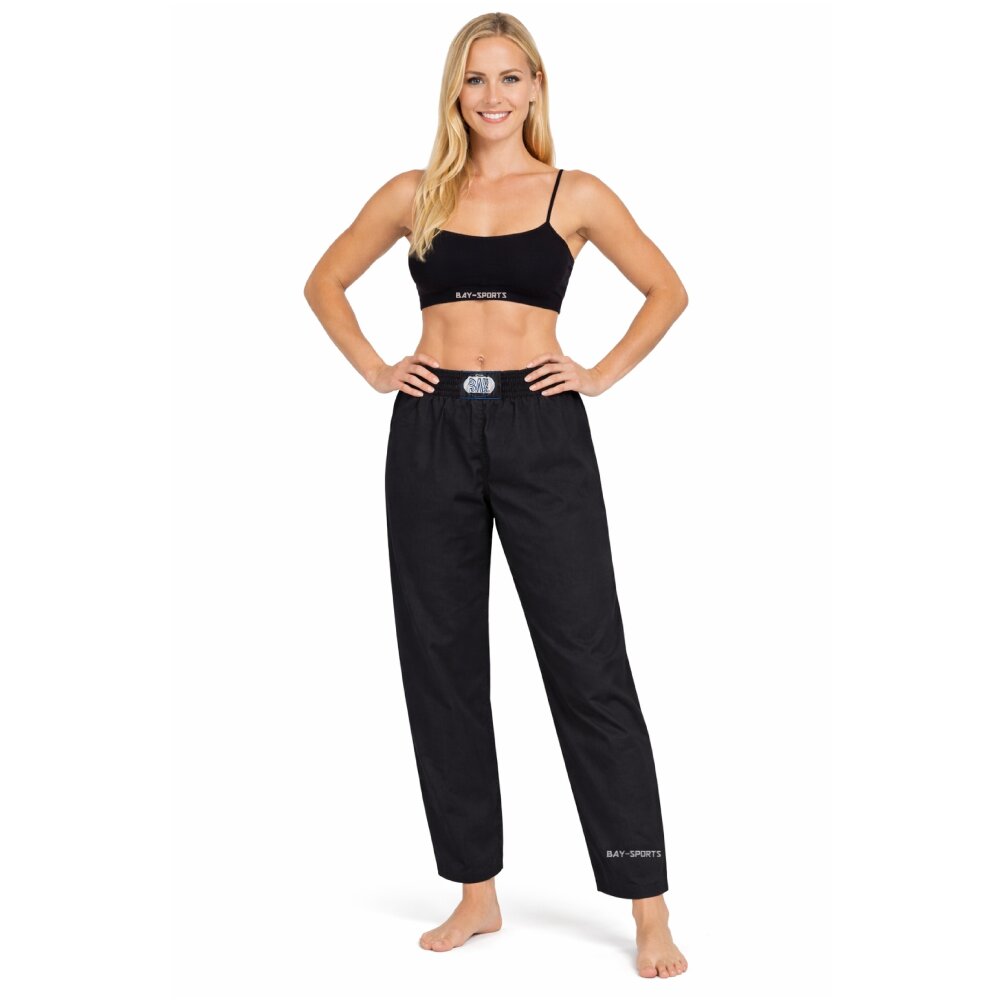 Kampfsport ISRAELIX  Krav Maga Freestyle Hose schwarz Baumwolle 110 - 200