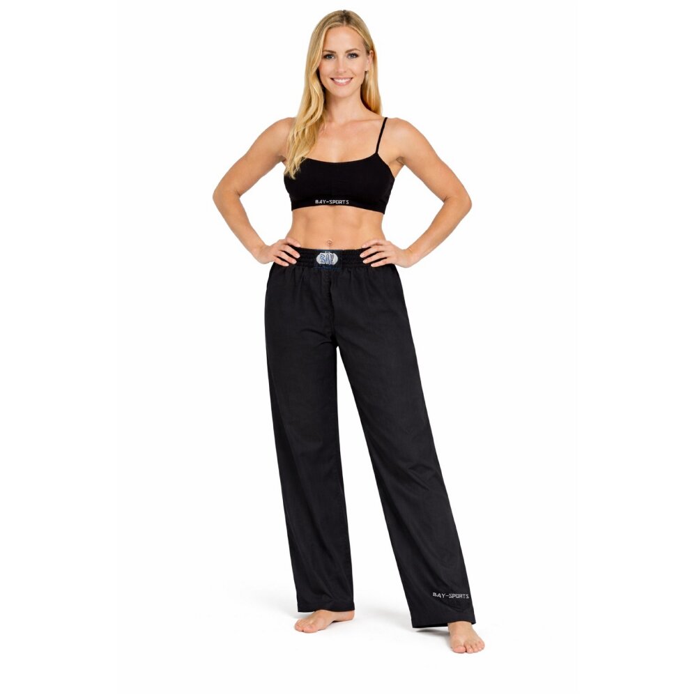 Kampfsport ISRAELIX  Krav Maga Freestyle Hose schwarz Baumwolle 110 - 200