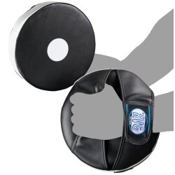 20 Jahre Jubel Angebot - 10 x 1 GRATIS Angebot (11 Paar) Multi Funktion Runde Handpratzen Tellerpratzen schwarz wei&szlig;