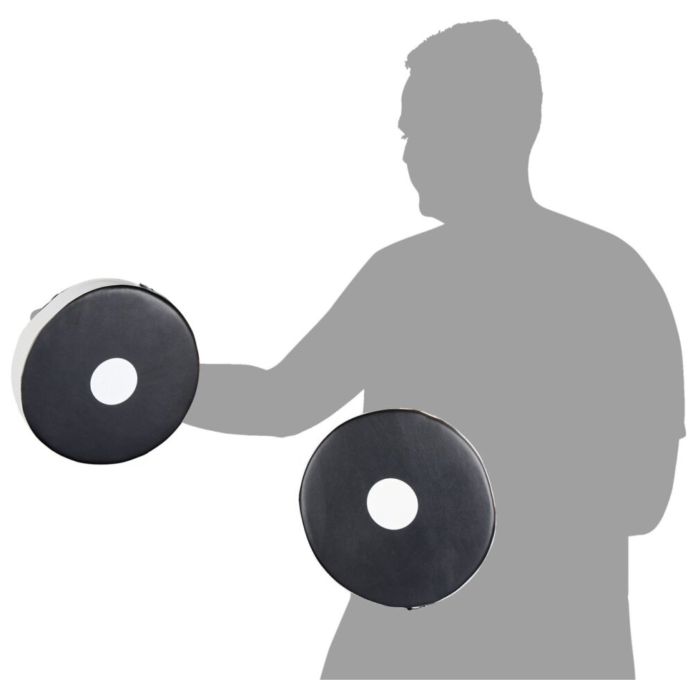 20 Jahre Jubel Angebot - 10 x 1 GRATIS Angebot (11 Paar) Multi Funktion Runde Handpratzen Tellerpratzen schwarz wei&szlig;