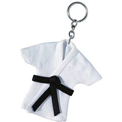 Mini Karate Anzug 12 cm Jacke Schlüsselanhänger Anhänger