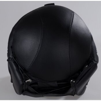Kopfschutz Elite Fight mit Plexiglas Visier Leder schwarz S - XL M