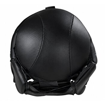 Kopfschutz Elite Fight mit Plexiglas Visier Leder schwarz L