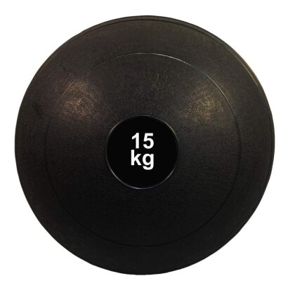 Slamball mit Sandfüllung - Medizinball Ball Gummi 2 - 20 kg schwarz