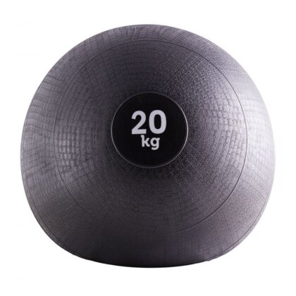 Slamball mit Sandfüllung - Medizinball Ball Gummi 2 - 20 kg schwarz