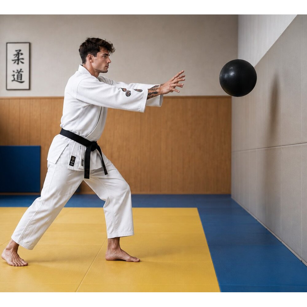 Slamball mit Sandfüllung - Medizinball Ball Gummi 8 kg