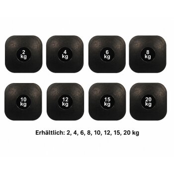 Slamball mit Sandfüllung - Medizinball Ball Gummi 10 kg