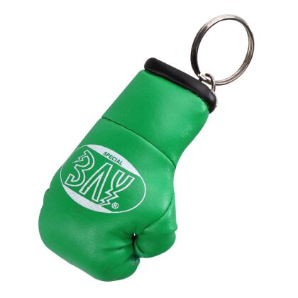 Boxhandschuhe als Schlüsselanhänger Mini grün