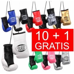 10 + 1 GRATIS Angebot (11 Paar) Mini Boxhandschuhe Anh&auml;nger Deko Farben
