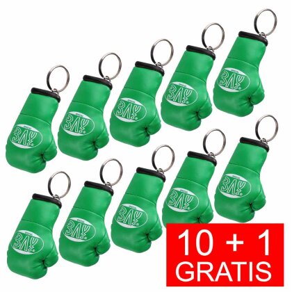 10 + 1 GRATIS Angebot (11 Stück) Boxhandschuhe als Schlüsselanhänger Mini Farben