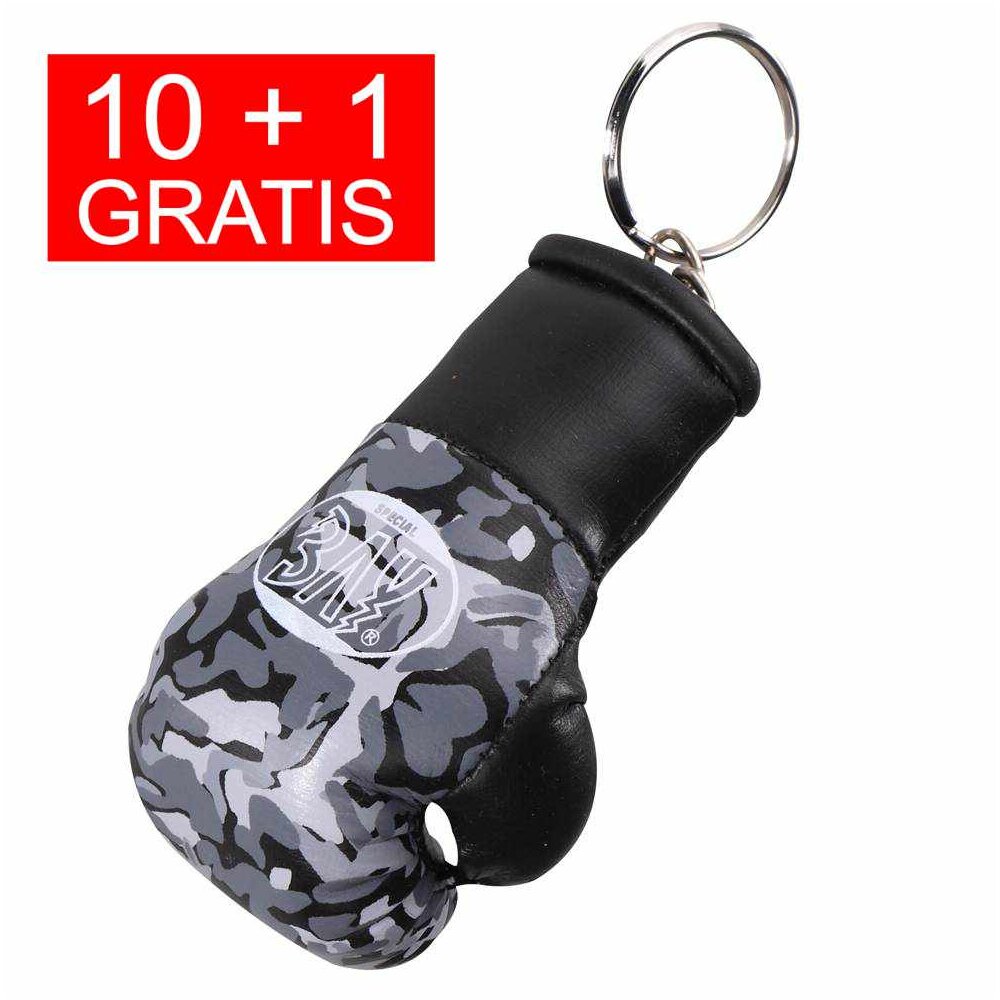 10 + 1 GRATIS Angebot (11 St&uuml;ck) Boxhandschuhe als Schl&uuml;sselanh&auml;nger camouflage